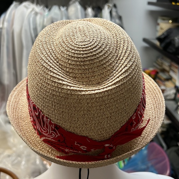 Je t’aime Straw Bandana Fedora main image 9